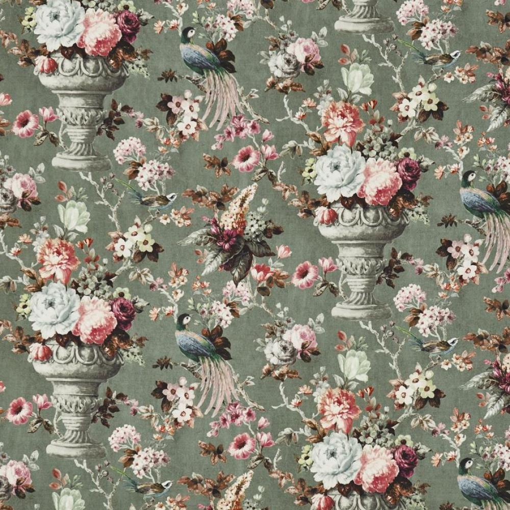 kvet vtacik kvetinac vzor farebna ruze rastlinny textil calunenie nabytok zaves stolicka dom kastiel vila elegantny dizajn.jpg